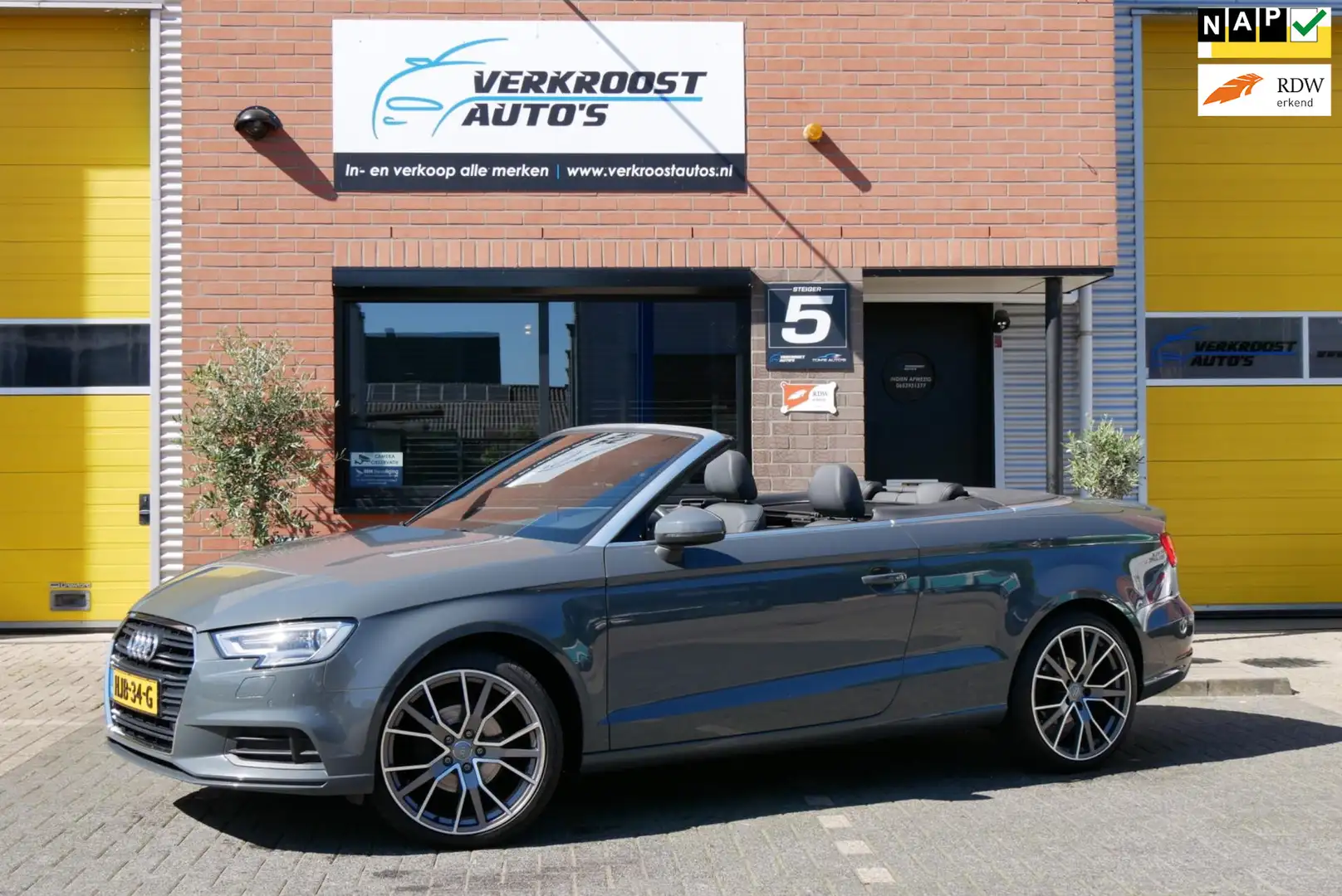 Audi A3 CABRIOLET 1.4 TFSI Pro Line navi. stoelverwarming. Grijs - 1