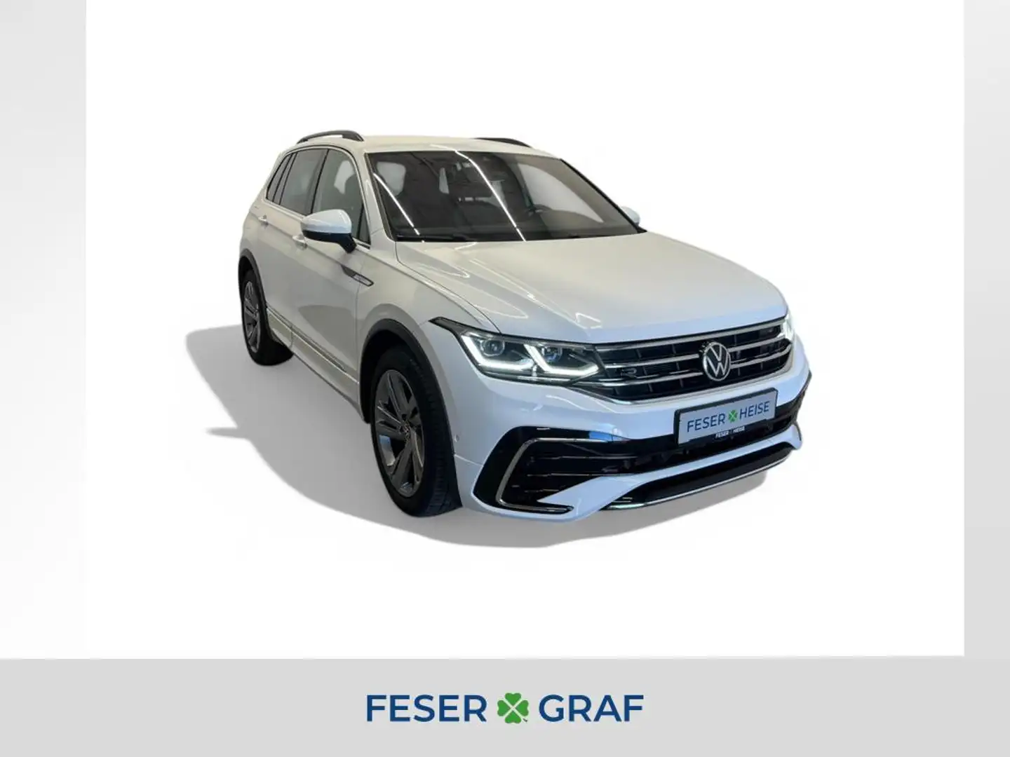 Volkswagen Tiguan R-Line 2.0 TDI DSG/Matrix-LED/Rear View/AHK/Navi Weiß - 1
