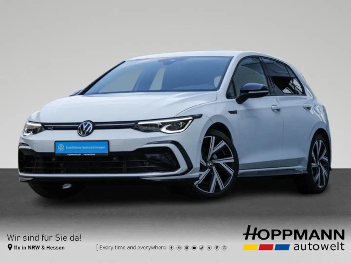 Volkswagen Golf VIII 1.5 eTSI R-Line AHK Kamera IQ.Light Na Weiß - 1