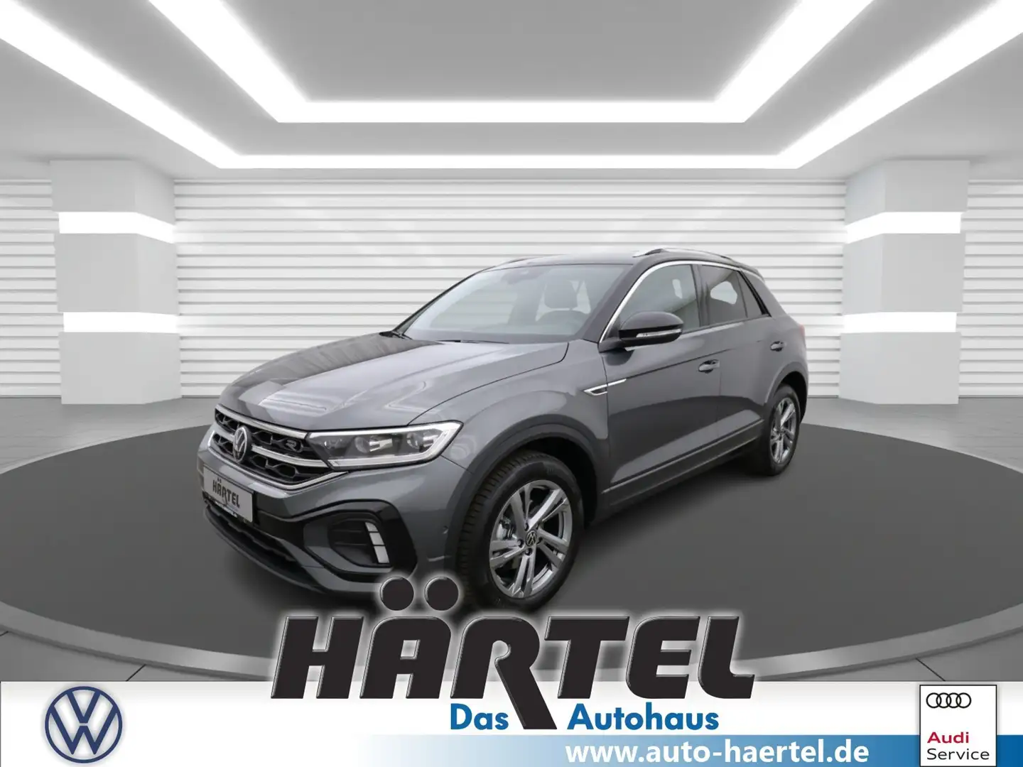 Volkswagen T-Roc R-LINE 1.5 TSI DSG (+ACC-RADAR+NAVI) LED Gris - 1