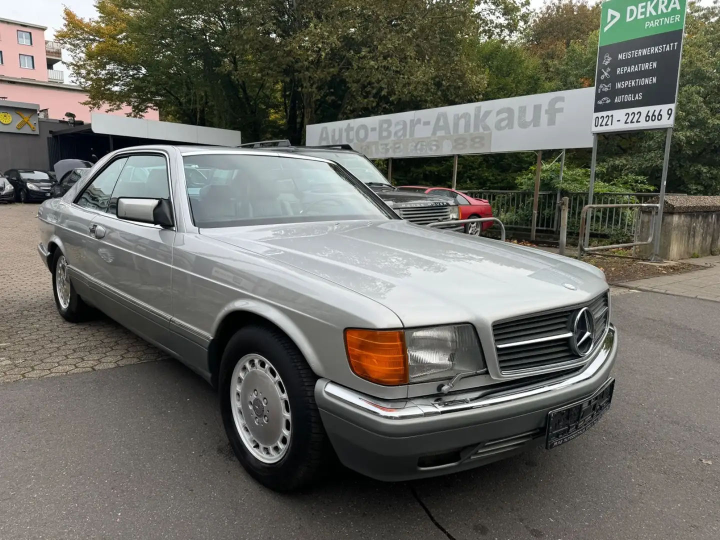 Mercedes-Benz 500 SEC    1-HAND KLIMA SCHIBEDACH LEDER Argintiu - 2