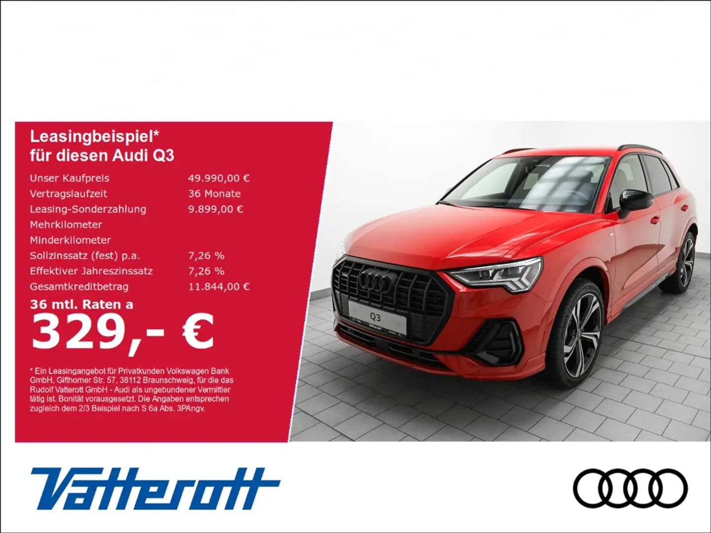 Audi Q3 S line 45 TFSI quattro Navi Standhzg. ACC Matrix Rot - 1