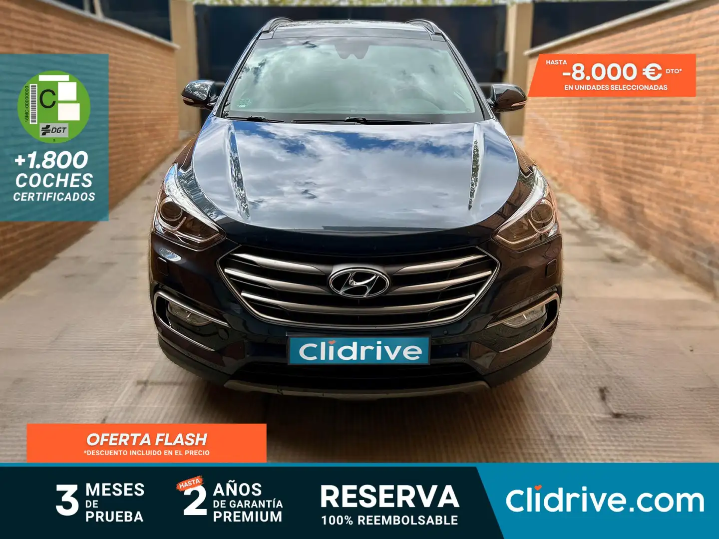 Hyundai SANTA FE 2.2CRDi 4x2 Tecno 7s Aut. Negro - 1