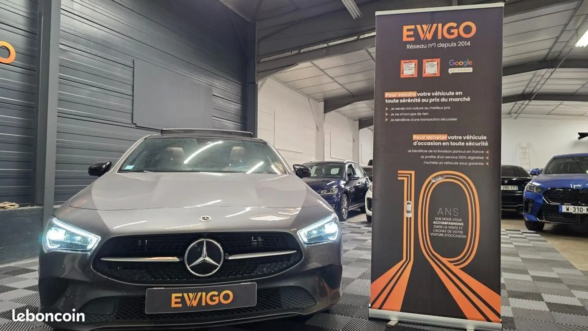 Mercedes-Benz CLA 250 Classe Mercedes COUPE 250 1.3 E 218H 160 EQ-POWER PHEV HYBRID 15.6KWH SE-EDITION DCT BVA Grau - 2