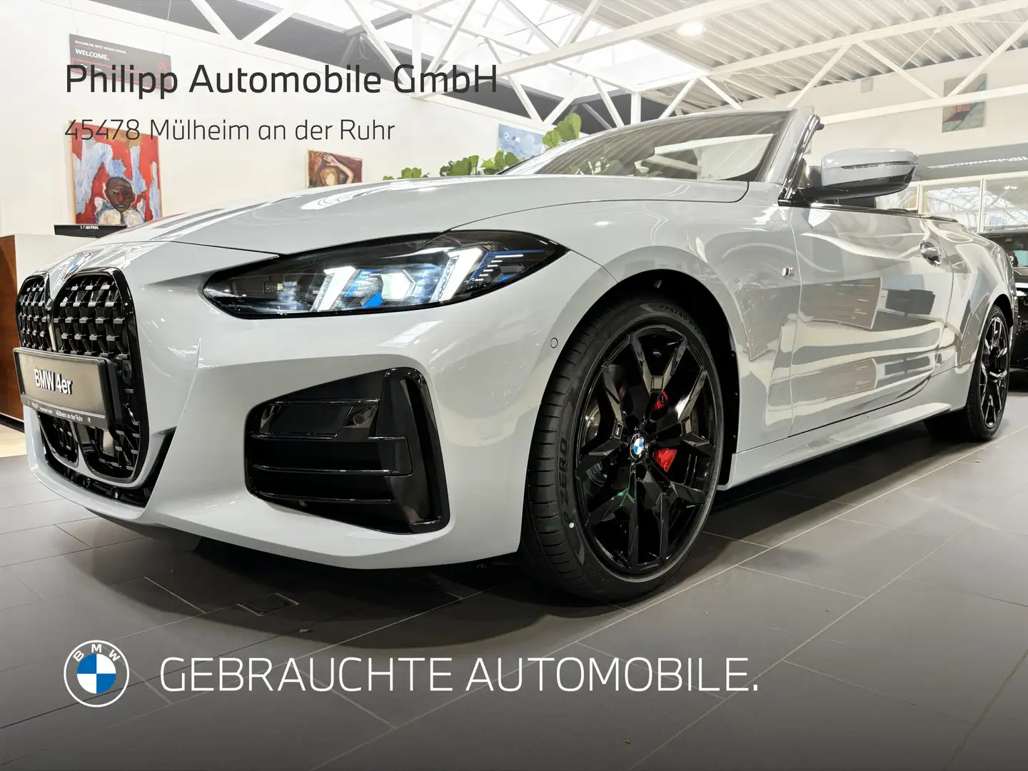 BMW 420 i M Sport Pro H&K 360°Leder 19"Aktive FACELIFT Gris - 2