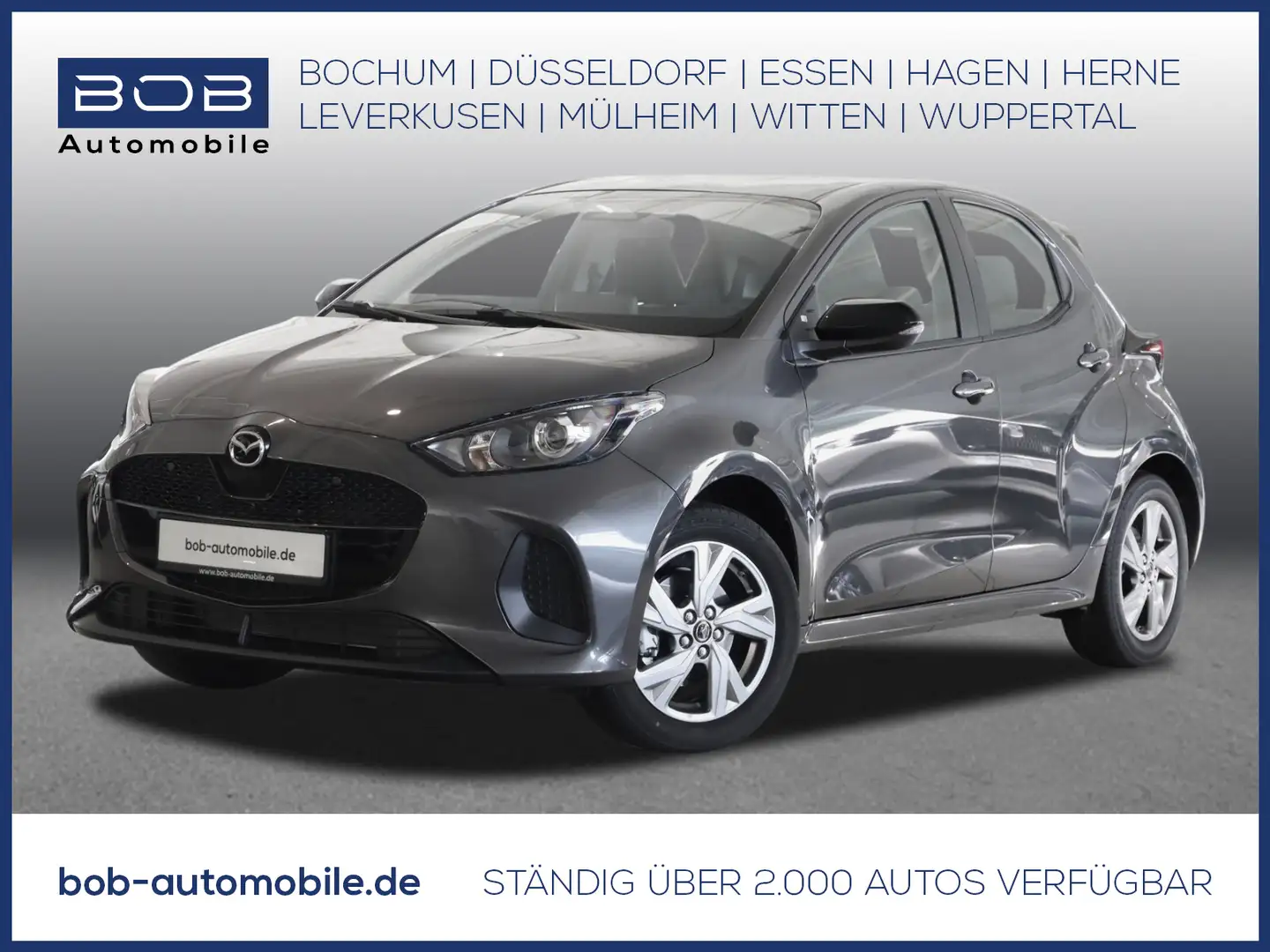 Mazda 2 116 eCVT EXCLUSIVE-LINE NAVI SHZ PDC BT Gris - 1