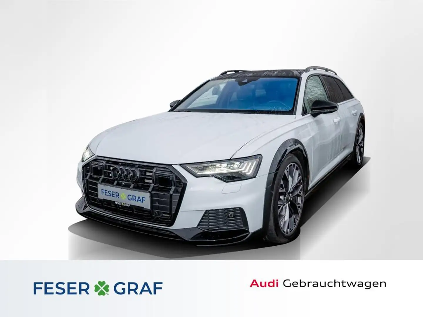 Audi A6 allroad 55TDI /HD-Matrix/HuD/Pano/B&O/Standhzg Weiß - 1