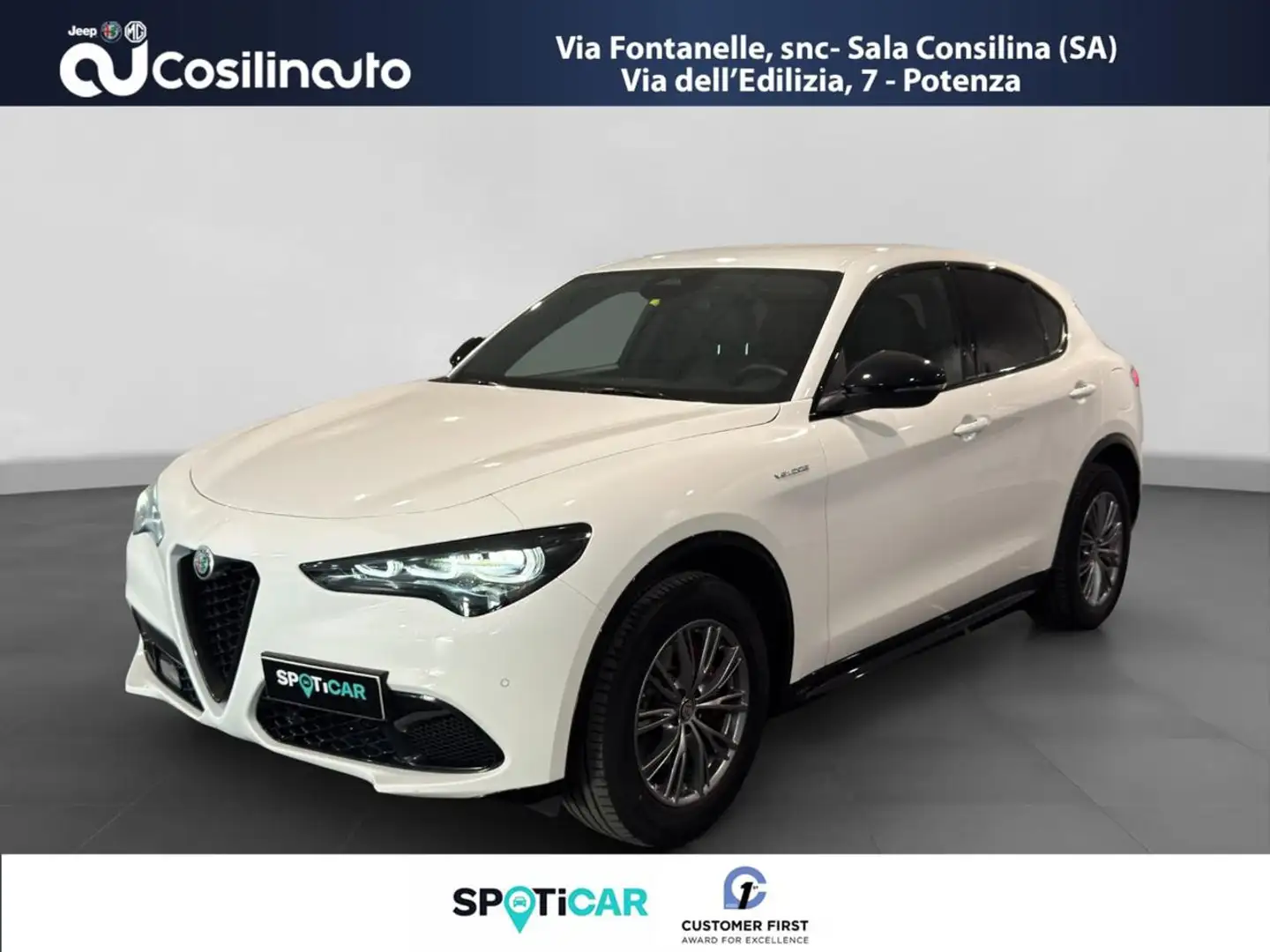 Alfa Romeo Stelvio 2.2 Turbodiesel 210 CV AT8 Q4 VeloceMY24 Bianco - 1