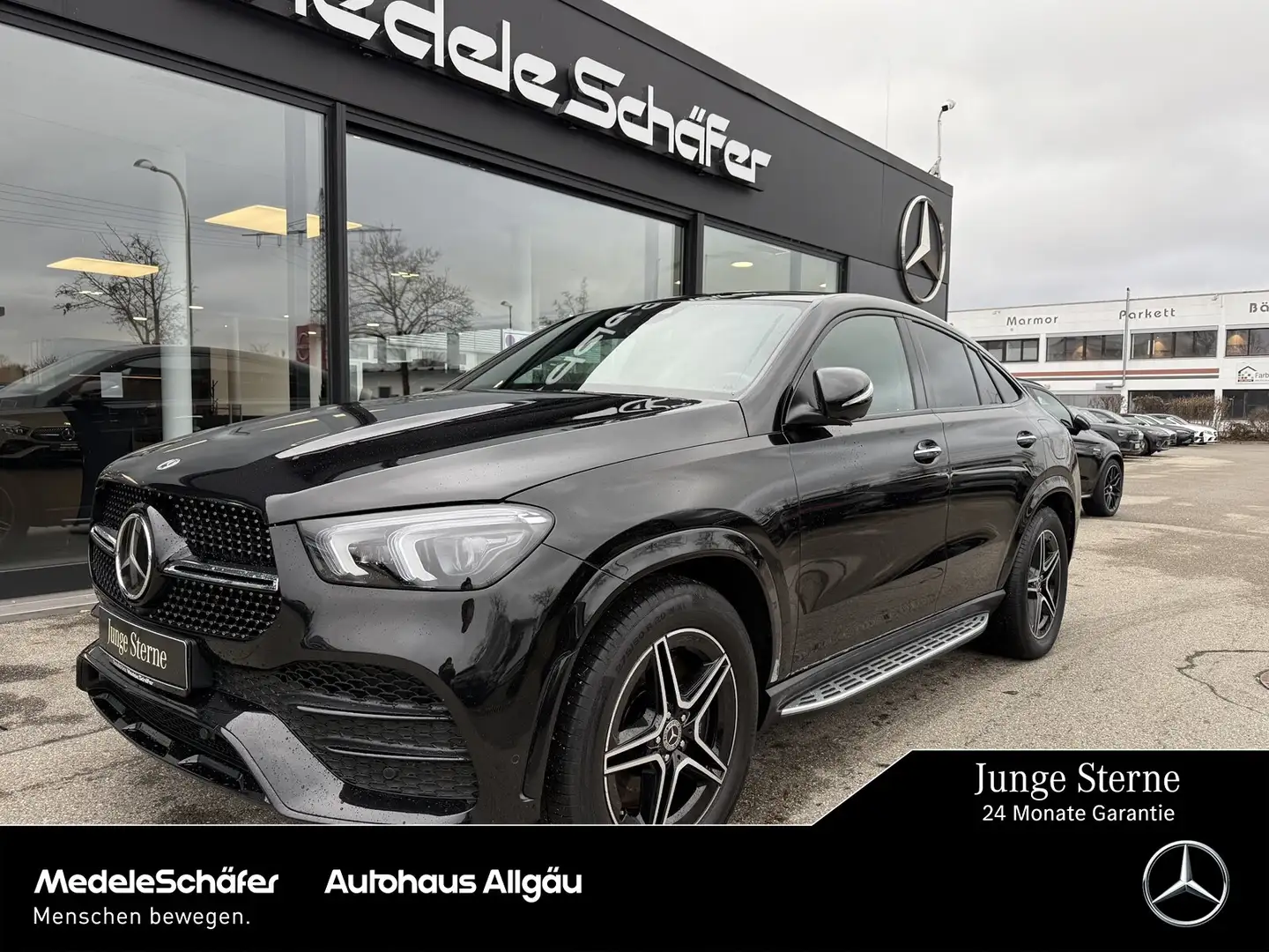 Mercedes-Benz GLE 350 GLE 350 e 4M Coupé AMG Night Distr AHK Pano Burm Schwarz - 1