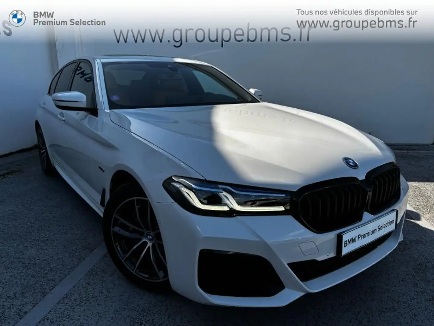 BMW 530 530eA 292ch M Sport Steptronic Blanc - 1