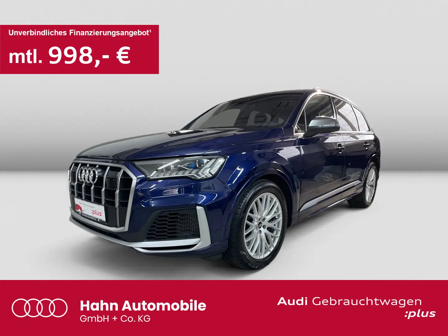Audi SQ7 4.0TDI quattro Tiptrc Matrix BOSE AHK Standh Bleu - 1