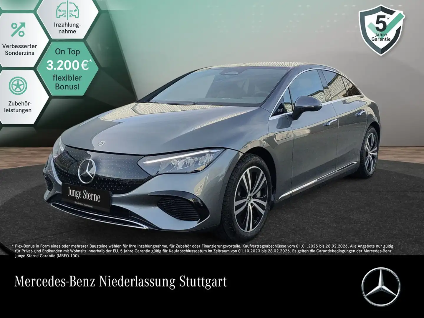 Mercedes-Benz EQE 300 LED AHK Kamera Spurhalt-Ass Totwinkel PTS Grau - 1