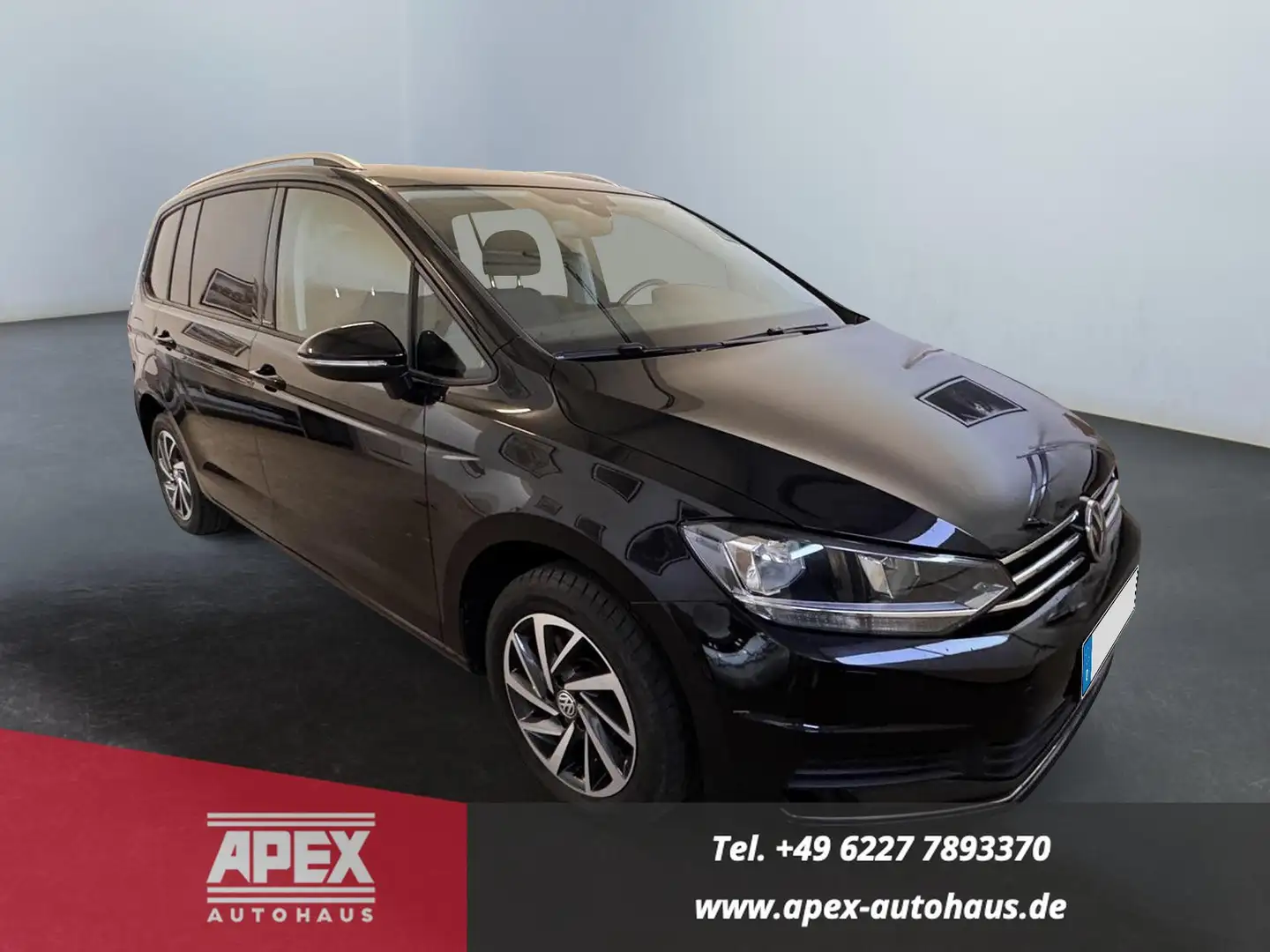 Volkswagen Touran 1.5 TSI IQ.DRIVE DSG Navi 7 Sitzer AHK Garantie... Negro - 1