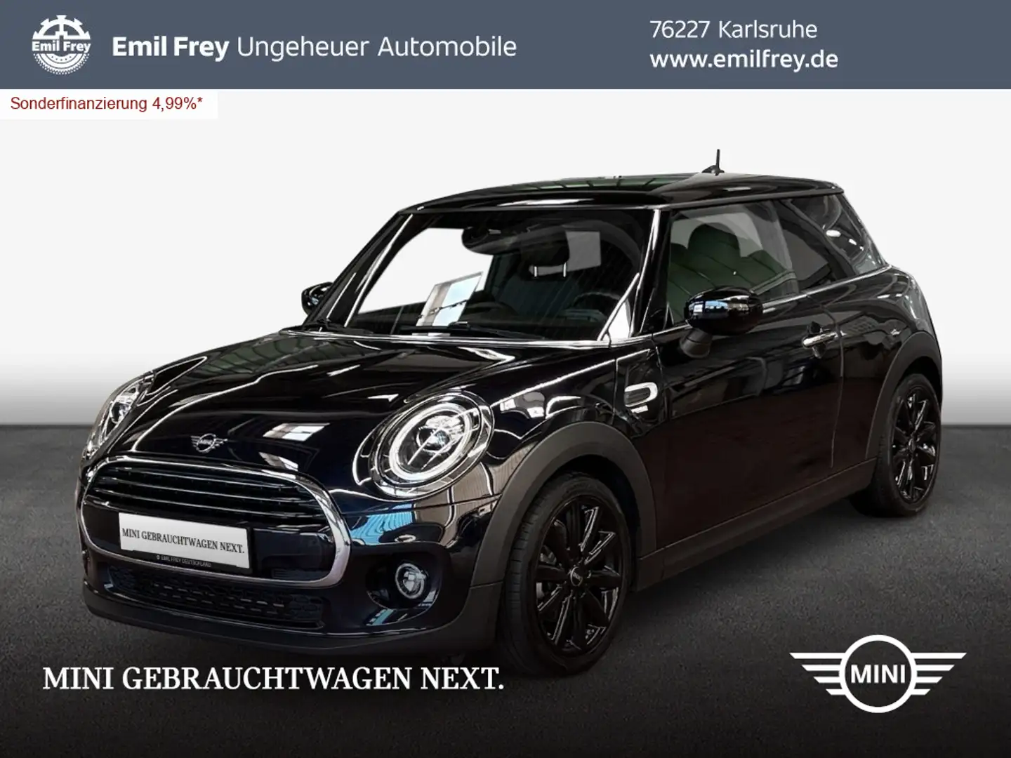 MINI Cooper Cooper Aut. *PDChi*Navi*Leder*LED* Schwarz - 1
