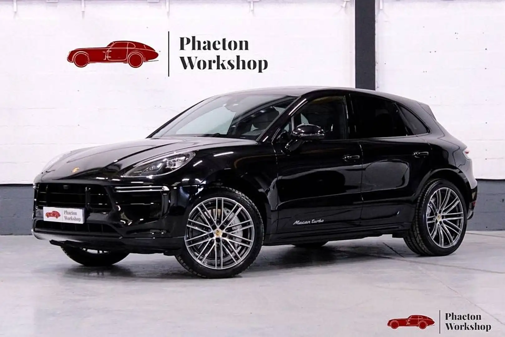 Porsche Macan TURBO TVA RÉCUPÉRABLE - 440ch - 1ere MAIN FRANÇAIS Noir - 1