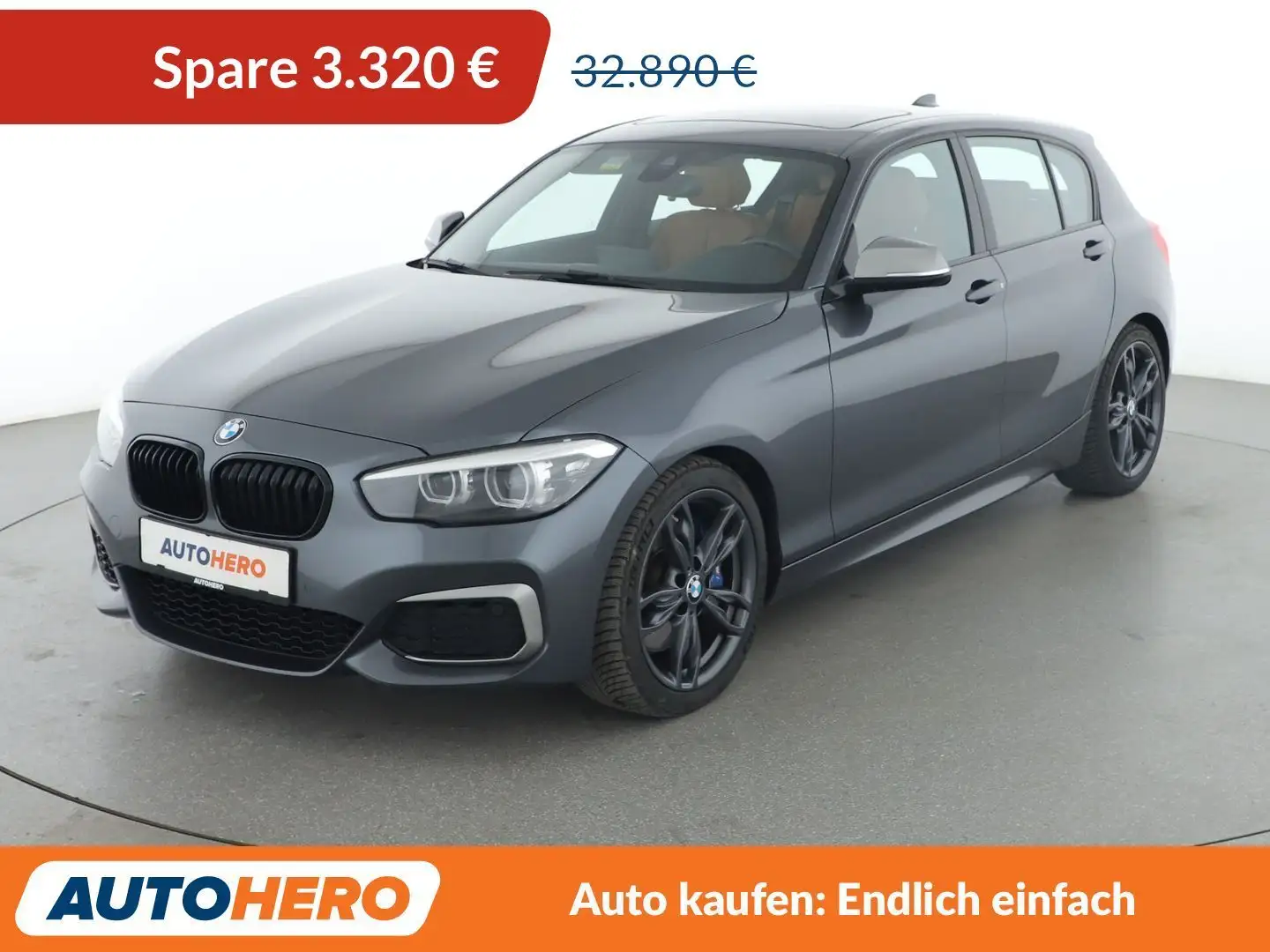 BMW 140 M140i xDrive Special Edition Aut.*NAVI*HK*TEMPO* Gris - 1