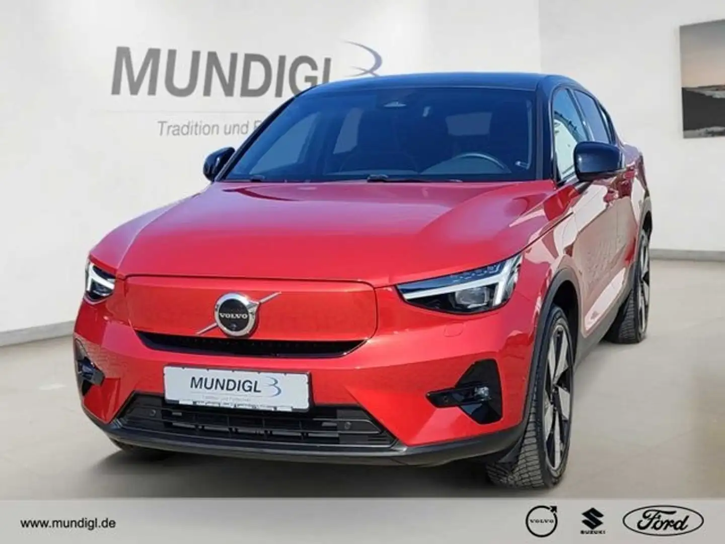Volvo C40 AWD 1st Edition Twin NAVI PANO 360°RFK Klimaaut SH Roşu - 1