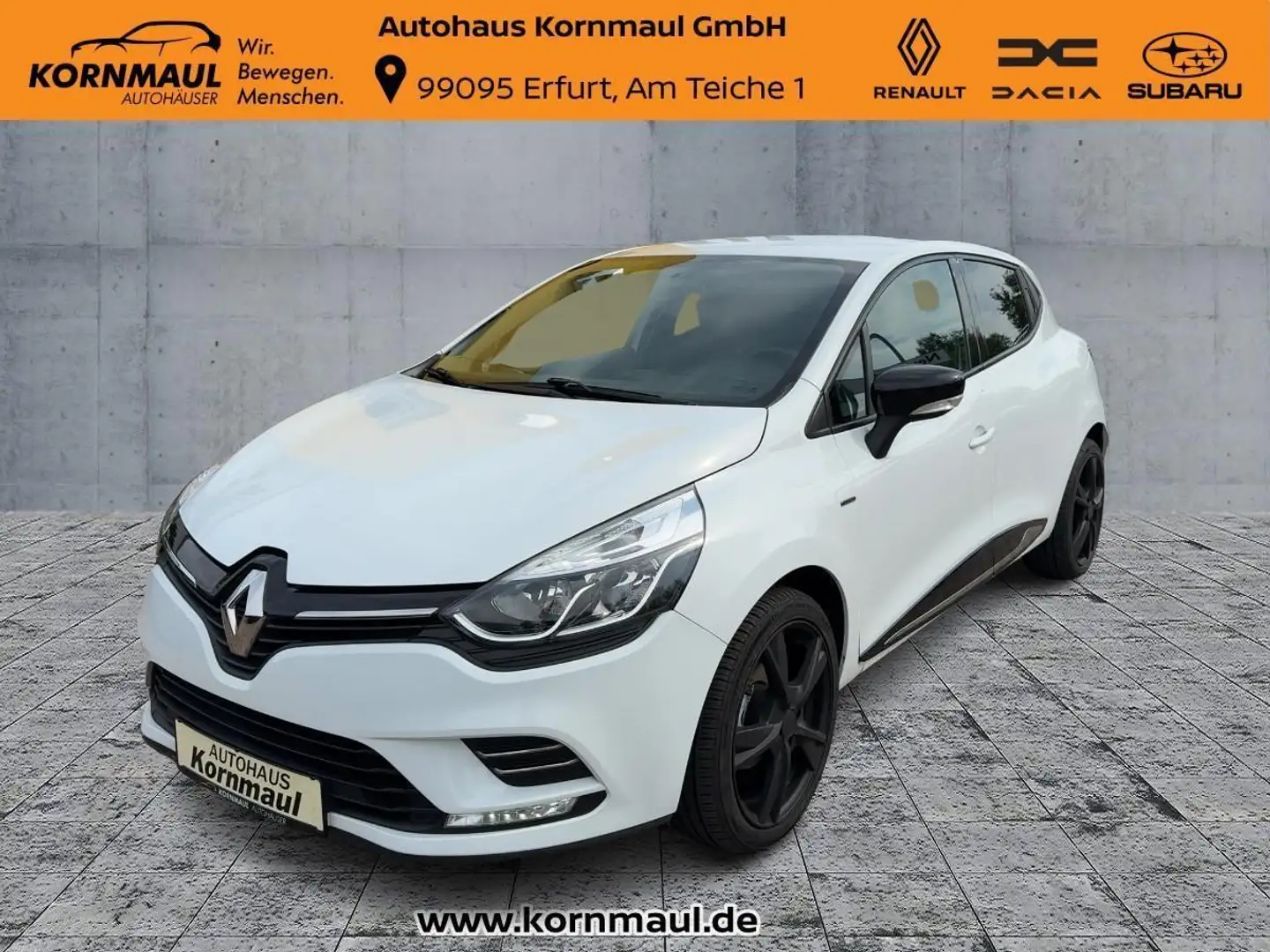 Renault Clio LIMITED 1.2 16V 75 PS mit Klang & Klimapaket Klimaanlage, Bluetooth Freisprechanlage Weiß - 1