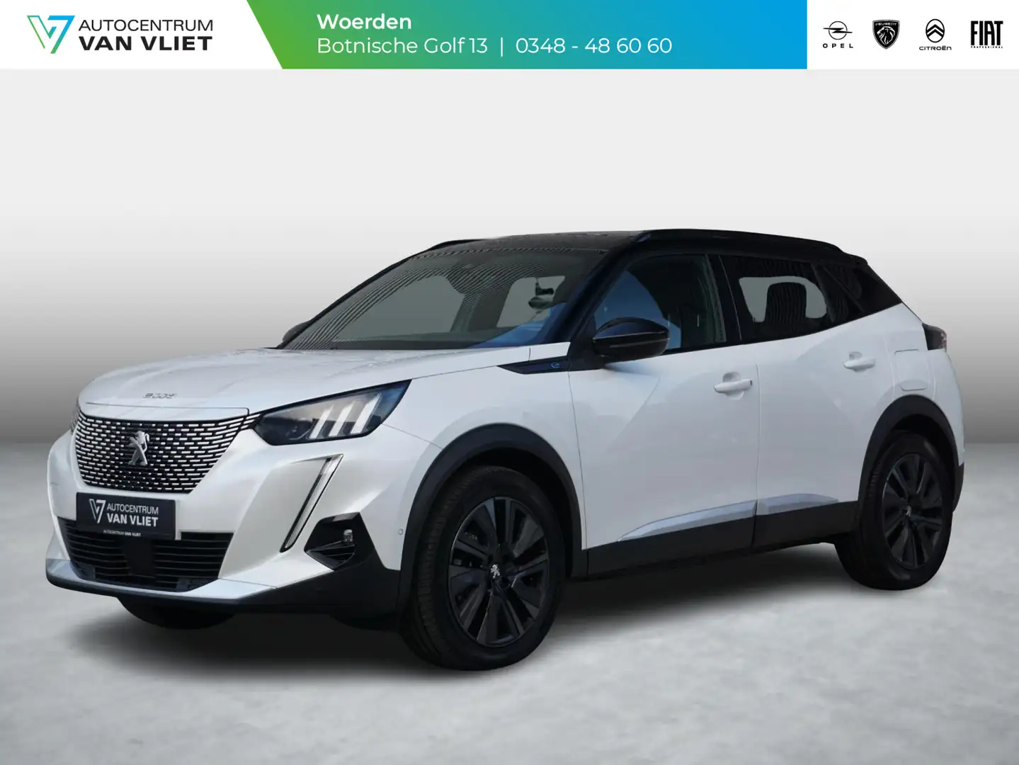 Peugeot e-2008 EV GT Pack 50 kWh Panoramadak | Alcantara Leder in Wit - 1