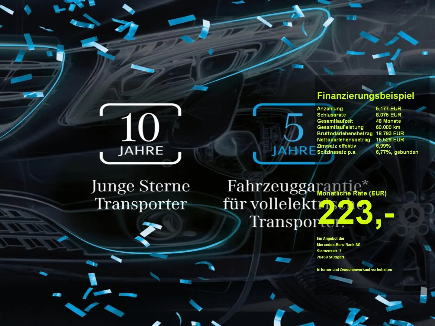 Mercedes-Benz Citan e  Kasten Lang 5 J Garantie Blau - 1