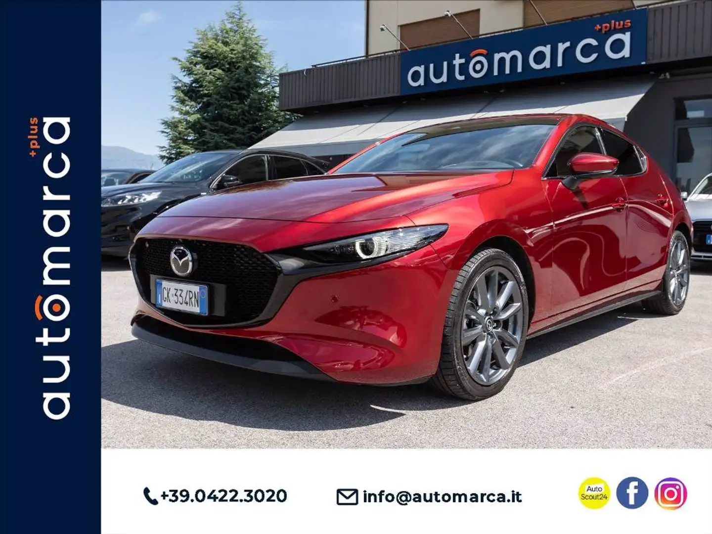 Mazda 3 5p 2.0 m-hybrid Exceed 122cv Rosso - 1