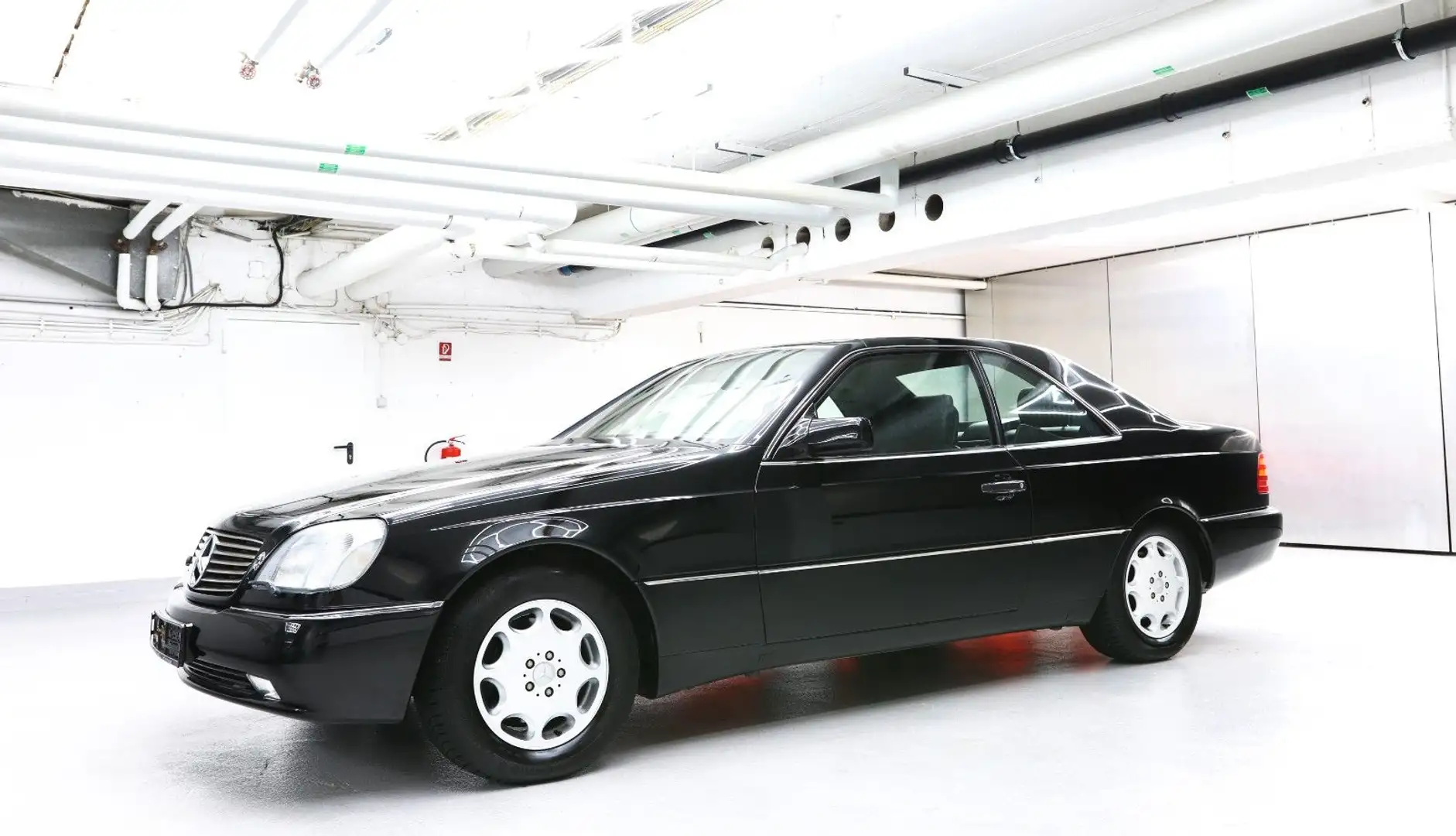 Mercedes-Benz S 600 Coupe BRD 3.Hand Schwarz uni Service neu Zwart - 2