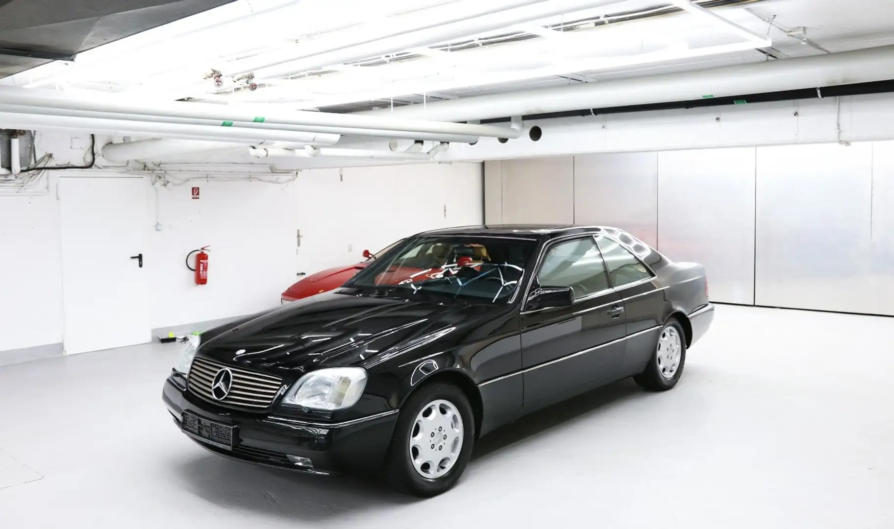 Mercedes-Benz S 600 Coupe BRD 3.Hand Schwarz uni Service neu Zwart - 1
