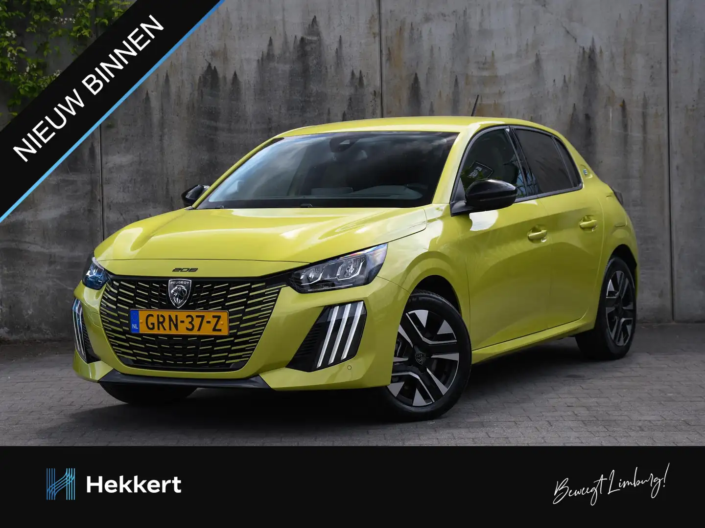 Peugeot e-208 EV Style 50kWh 136pk Automaat NAVI | CRUISE | APPL Geel - 1