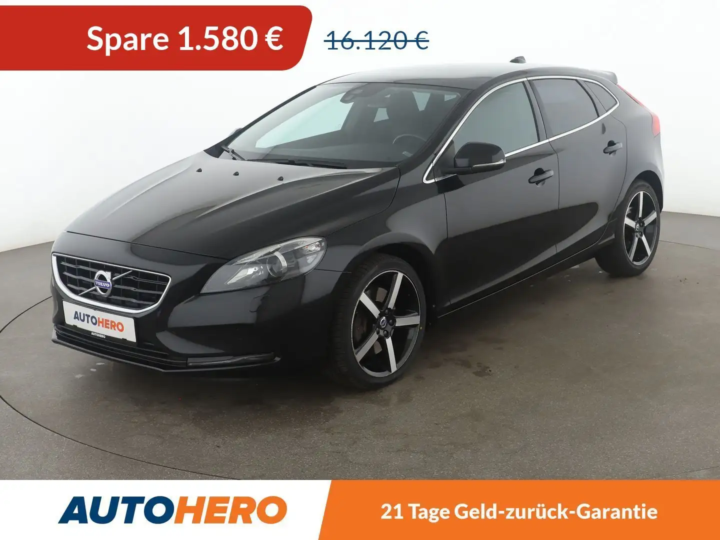 Volvo V40 1.5 Momentum Aut.*NAVI*BI-XENON*TEMPO*CAM*PDC*SHZ* Schwarz - 1