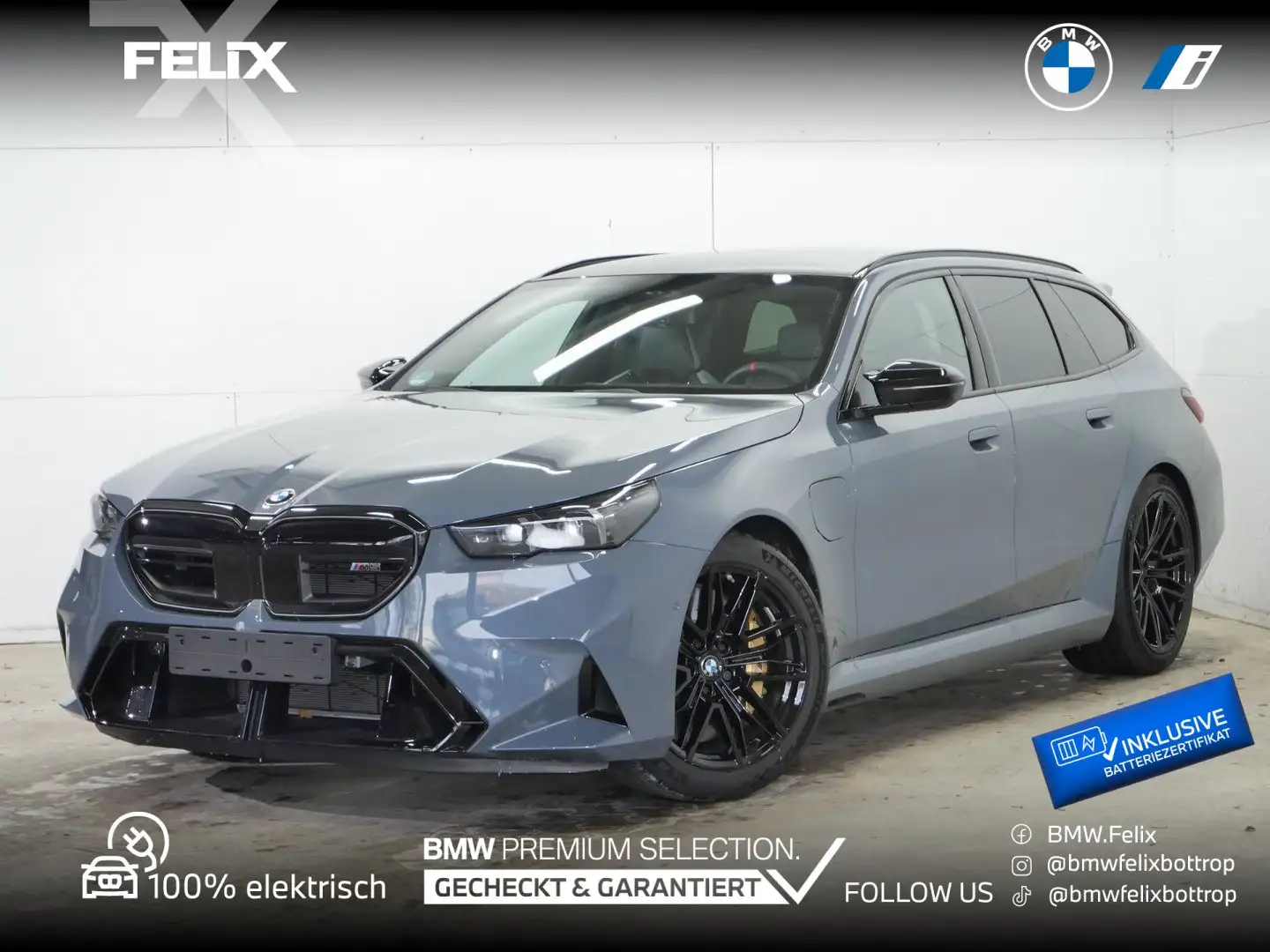 BMW M5 Touring xDrive+CARBON BREMSE+ICONIC+SITZBELÜFTUNG Grau - 1