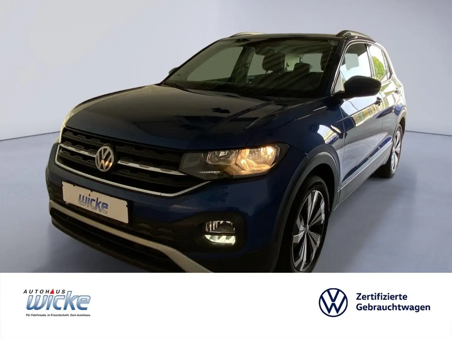 Volkswagen T-Cross 1.0 TSI Life NAVI KLIMA AHK LM FELGEN ACC Blau - 1