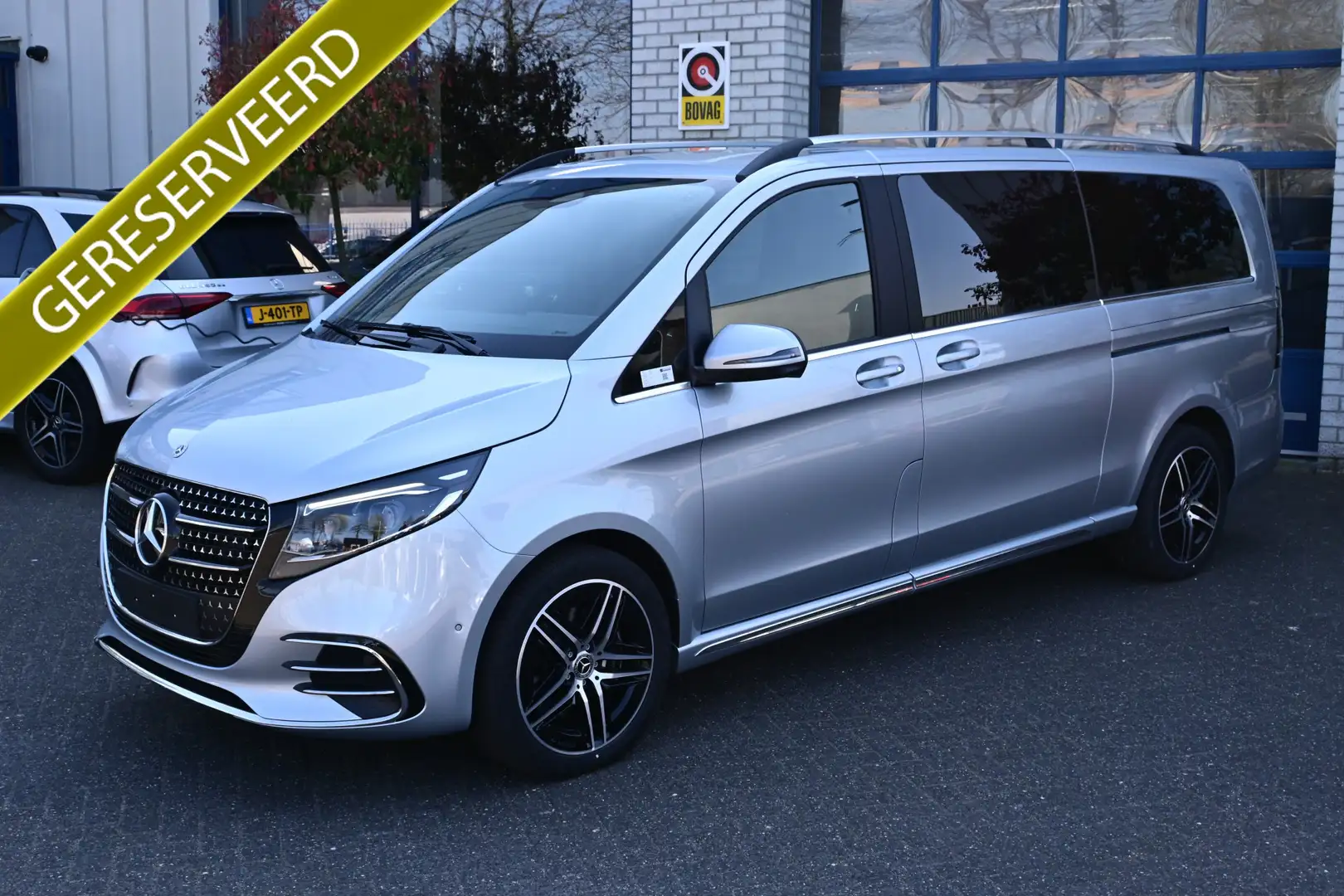 Mercedes-Benz V 300 300d 4-Matic AMG L3 DC 360 Graden camera, Distroni Zilver - 1