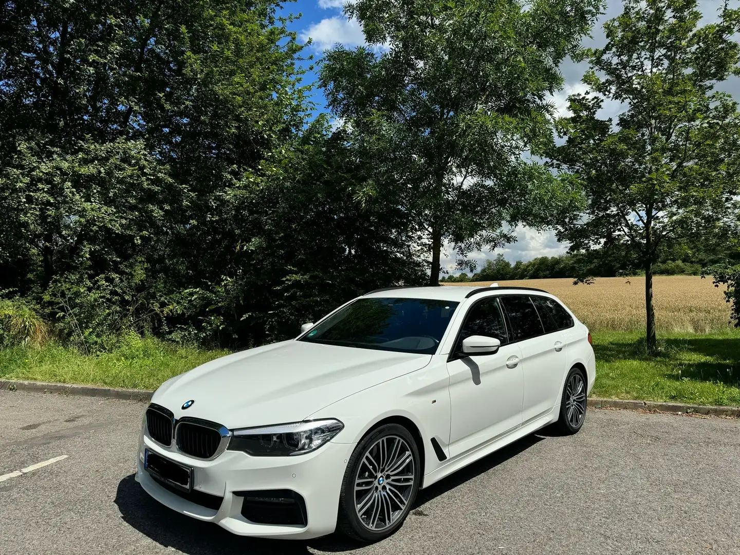 BMW 540 540i Touring xDrive Aut. Sport Line Bílá - 2