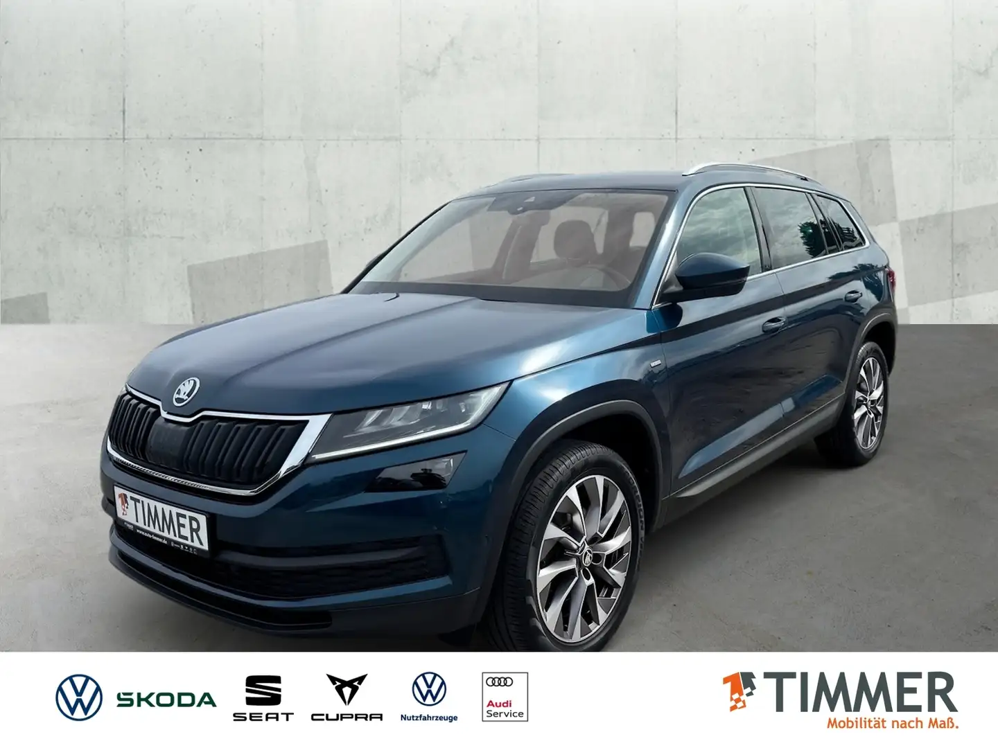 Skoda Kodiaq 2.0 TDI DSG 4x4 CLEVER *CANTON *LED *ACC *NAVI *D Blau - 1