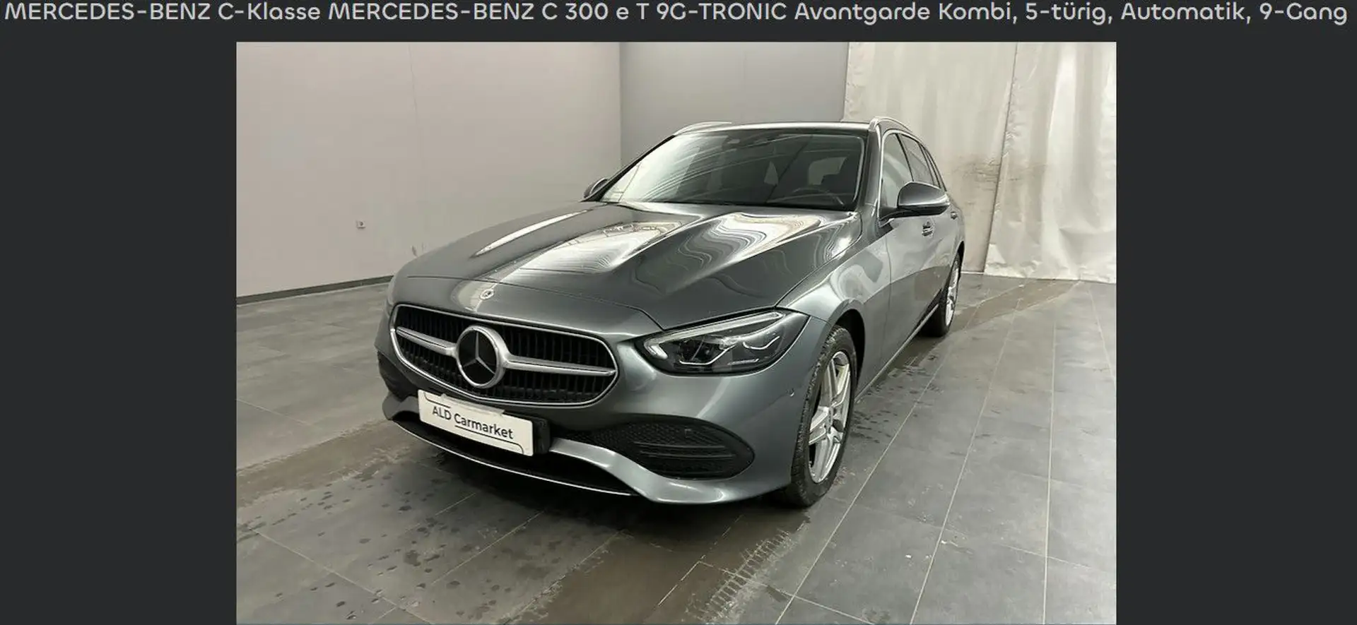 Mercedes-Benz C 300 e T Autom.*LED*KAMERA*DISTRO*AMBILIGHT Gris - 1