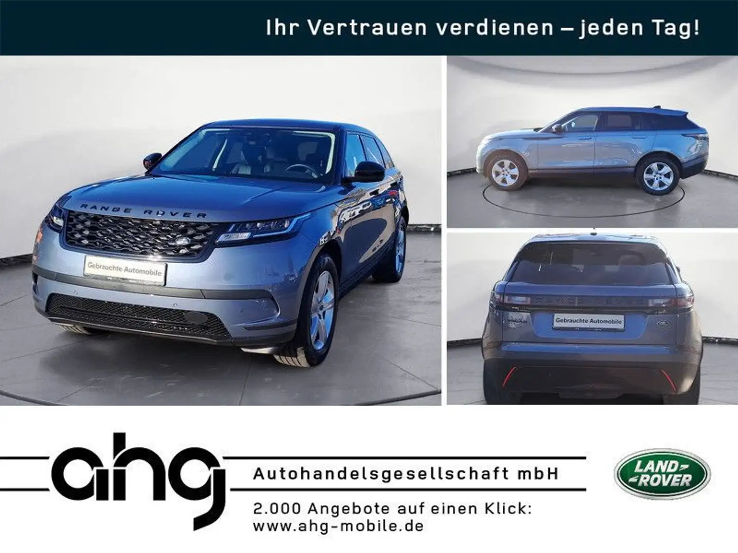 Land Rover Range Rover Velar 2.0 D200 AWD Navi LED AHK Blau - 1