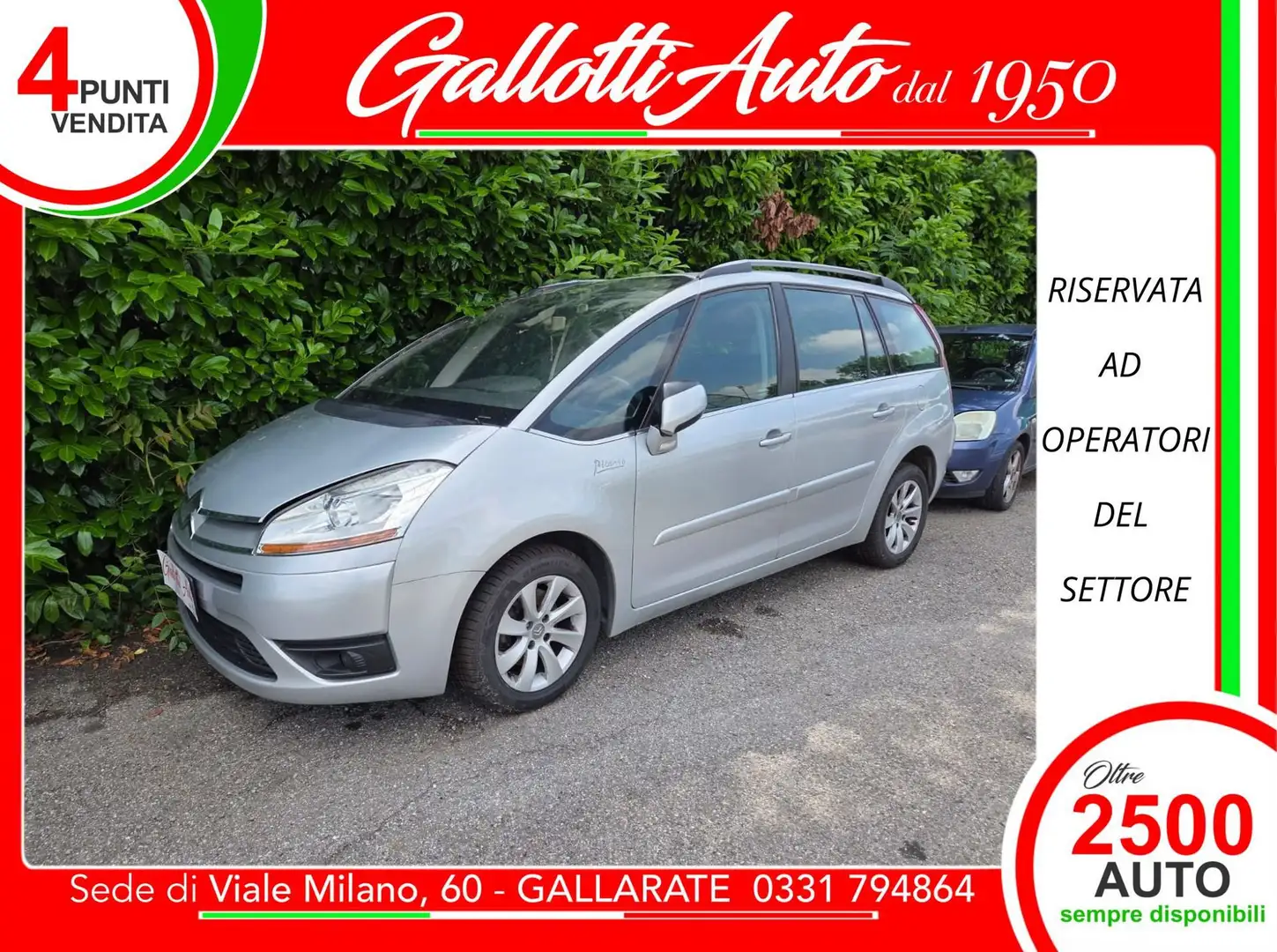 Citroen Grand C4 Picasso 2.0 150 cv 7 posti Argento - 1