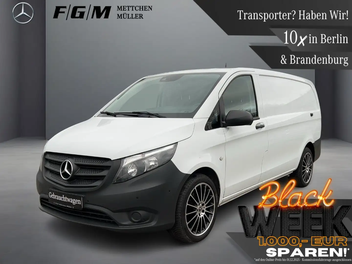 Mercedes-Benz Vito 116 Kasten Lang TWA|AHK|KAM|LMF|PDC|DAB Weiß - 1
