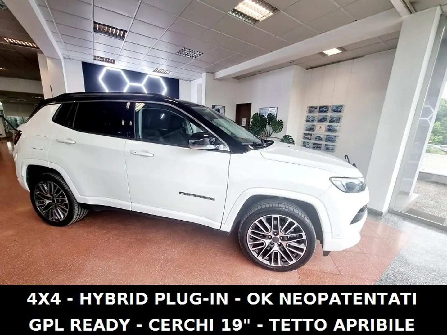 Jeep Compass 1.3 turbo t4 phev Summit 4xe TETTO APRIB. Bianco - 1