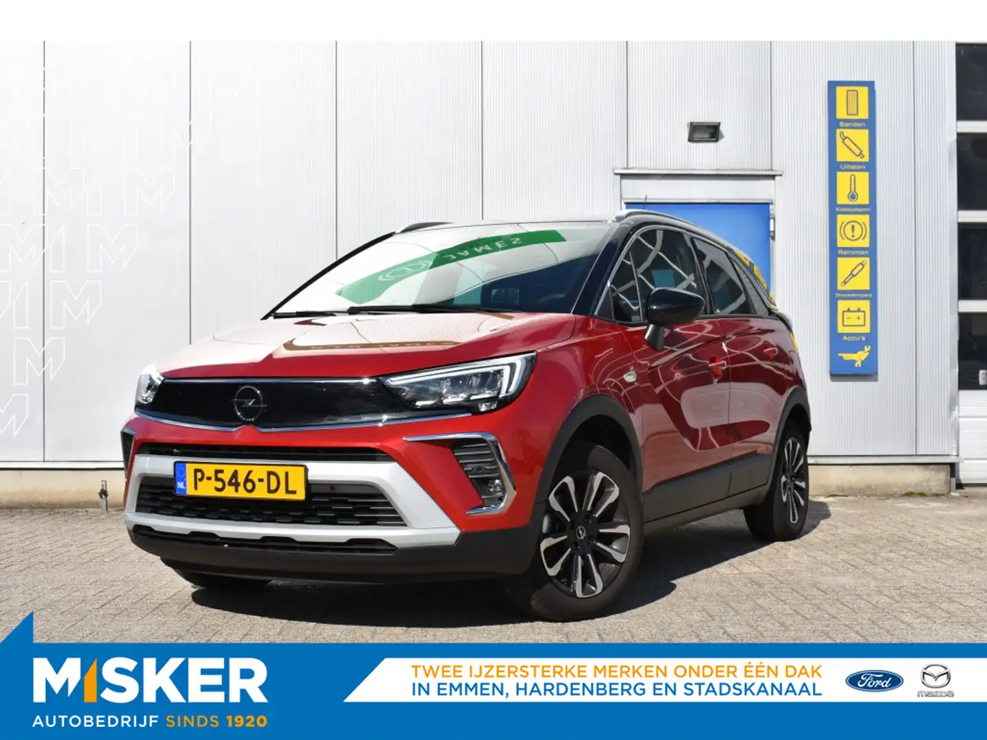 Opel Crossland 1.2 Turbo Bns Eleg. Winterpack, TH Rood - 1