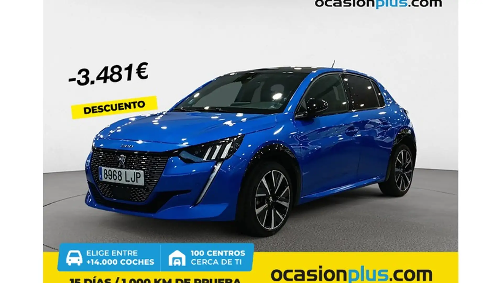 Peugeot 208 1.2 Puretech S&S GT Line EAT8 100 Blauw - 1