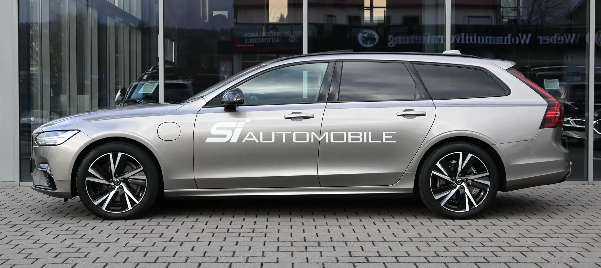 Volvo V90 T8 AWD Rech R-DESIGN *ACC*AHK*FOUR-C*HUD*360°K* Gris - 2