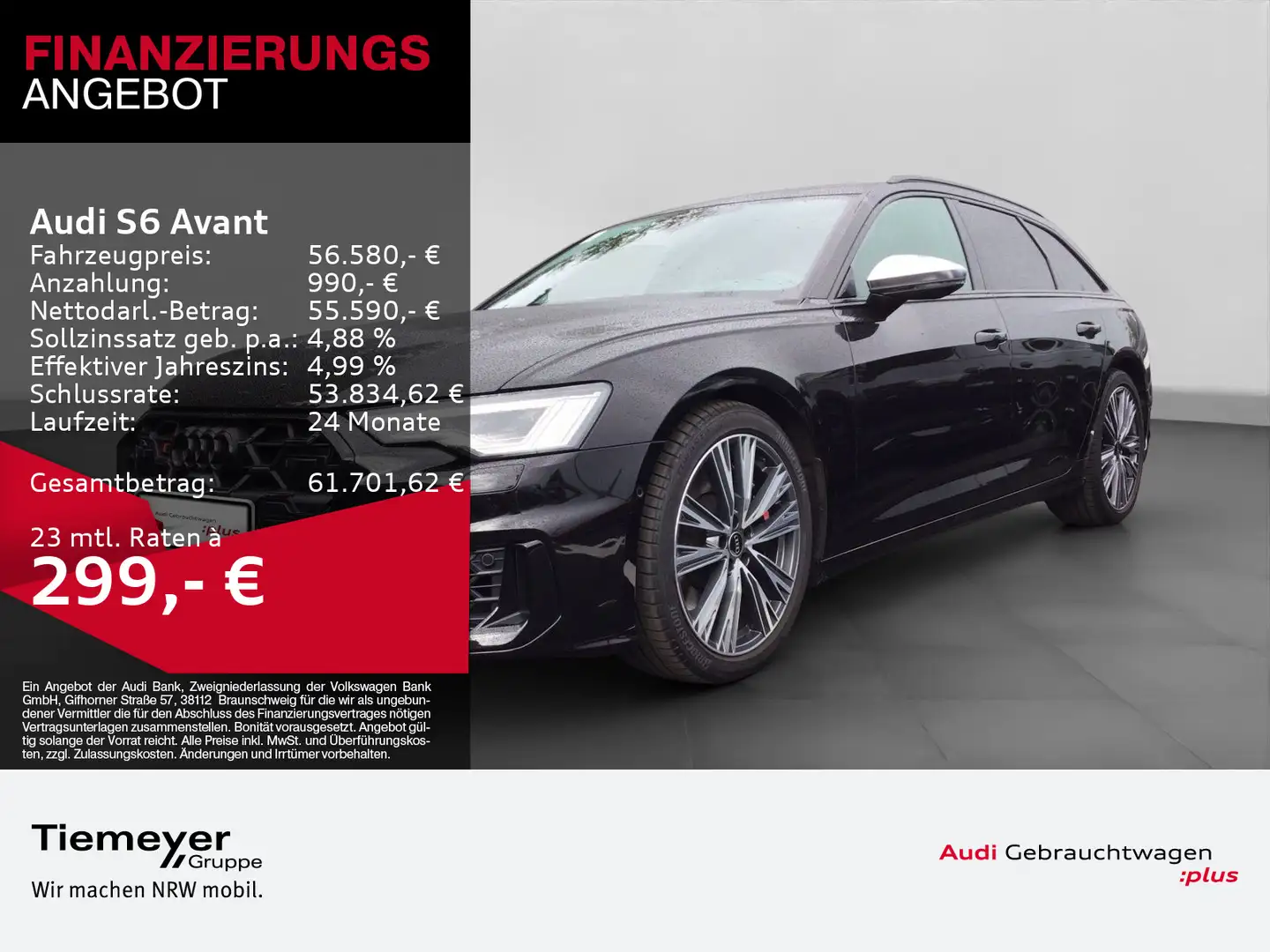 Audi S6 TDI Q LM20 OPS+ KAMERA PRIVACY Schwarz - 1