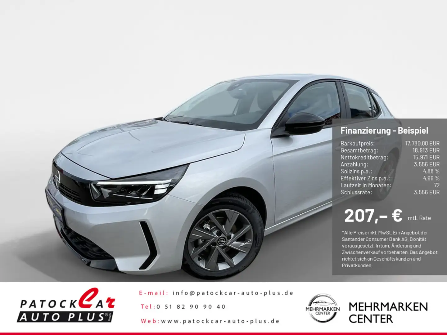 Opel Corsa F 1.2 Edition Silber - 1