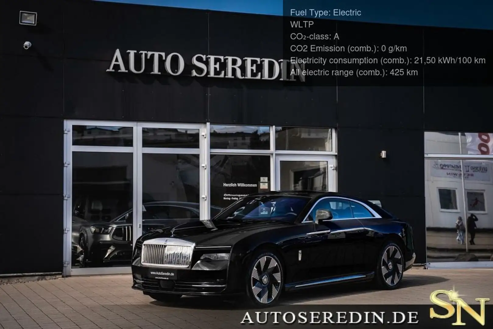 Rolls-Royce Spectre BLACK/TURCHESE PROD25 + STARLIGHT Negru - 1