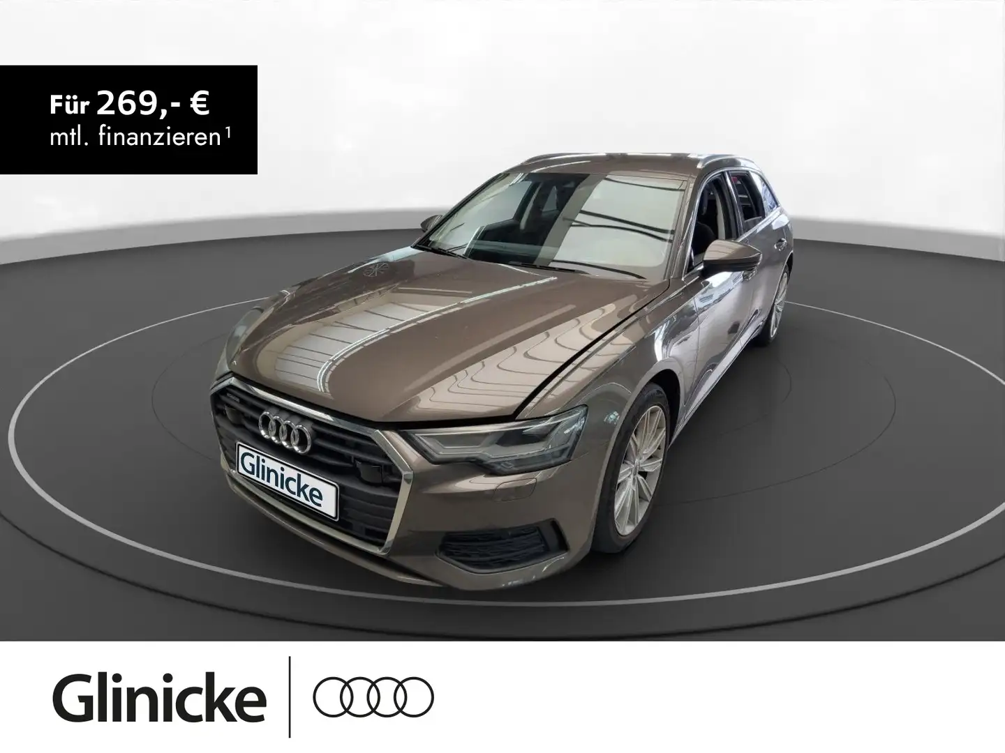 Audi A6 45 TDI qu. AHK LED LM 19" Navi PDC+RFK Braun - 1