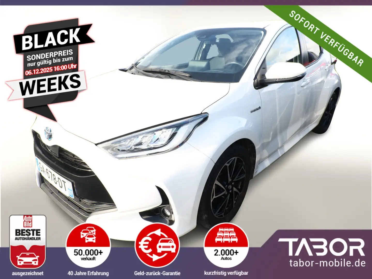 Toyota Yaris 1.5 Dual-VVT-iE 116 CVT Team D CarPlay 16Z Weiß - 1