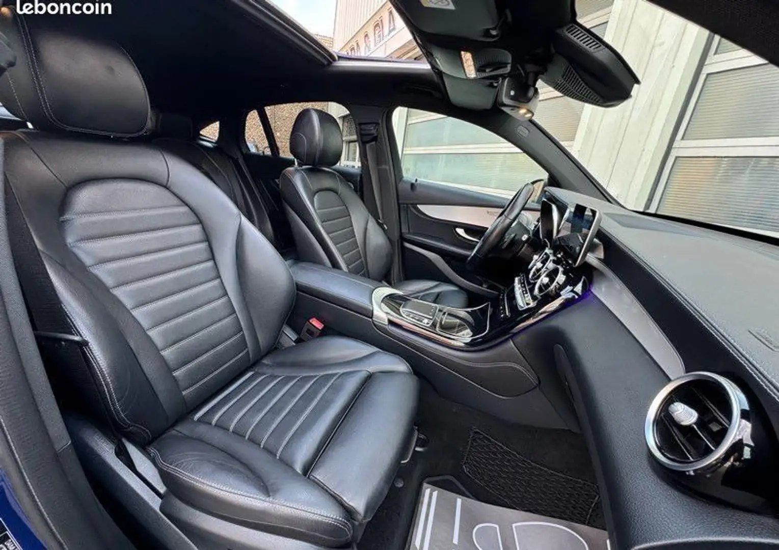 Mercedes-Benz GLC 200 200 D COUPE 163 AMG LINE BVA Bleu - 2
