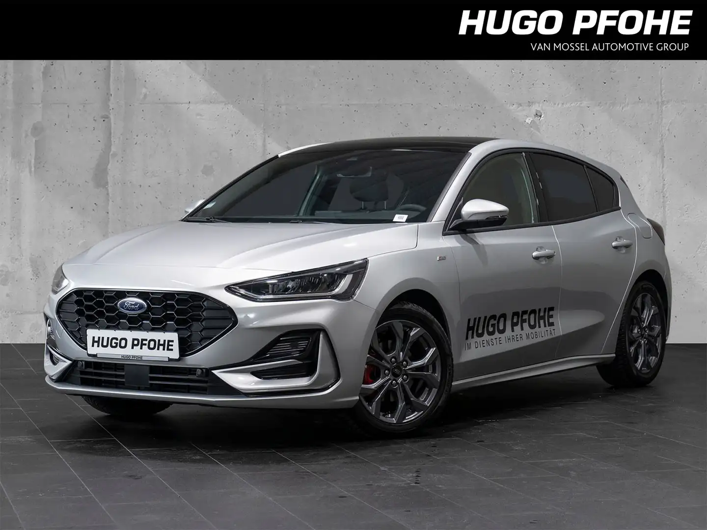 Ford Focus ST-Line 1.0 EcoBoost Hybrid Automatik 5-türig Silber - 1