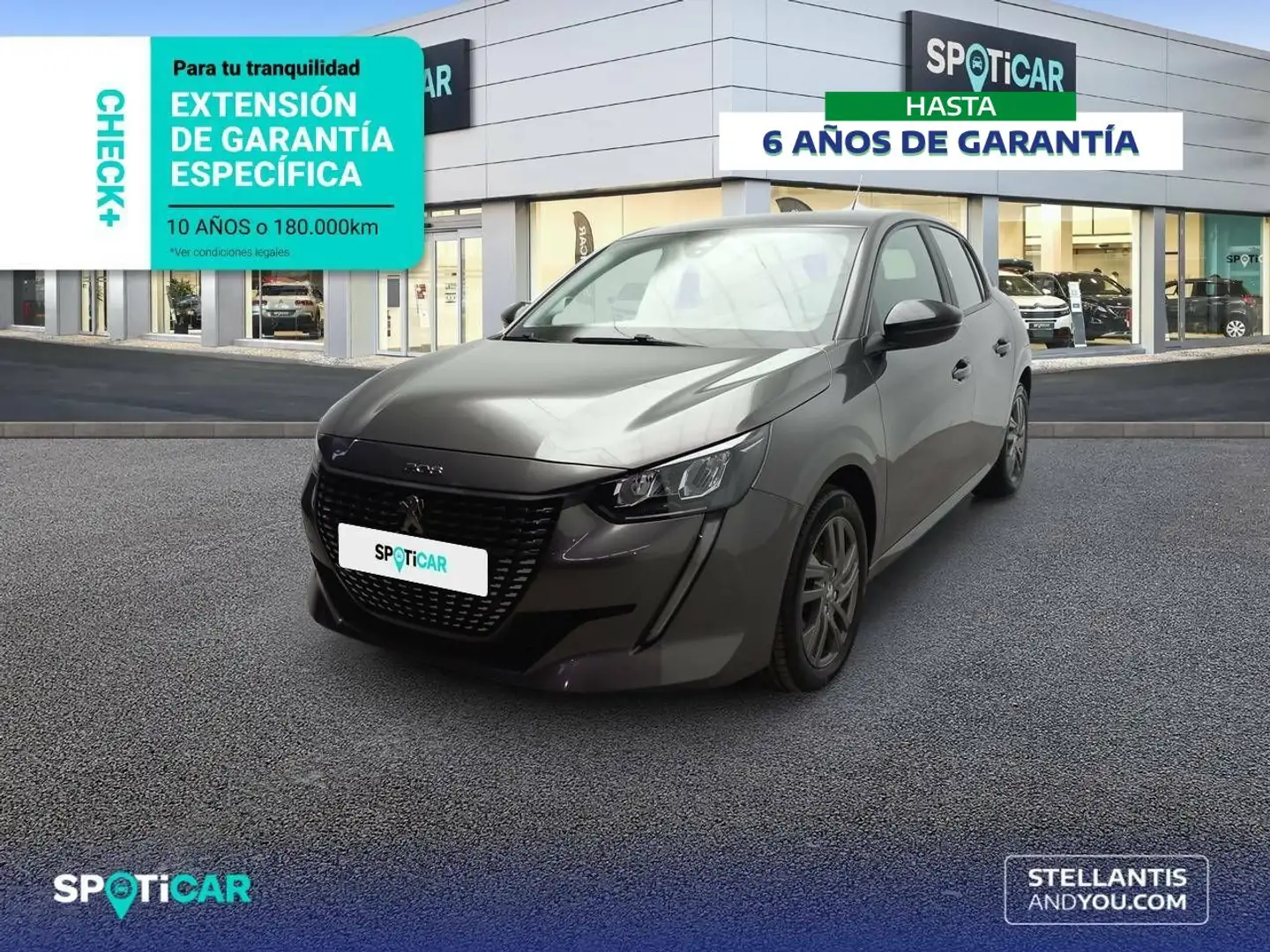 Peugeot 208 1.2 Puretech S&S Active Pack 75 Gris - 1